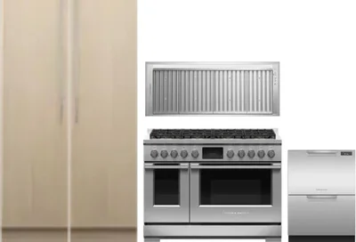 5 Piece Package Includes Refrigerator, Freezer, Range, Hood And Dishwasher